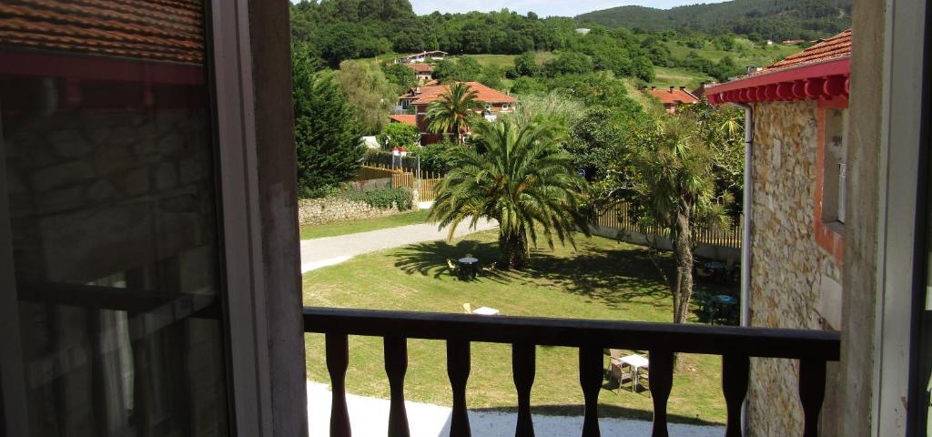 Vistas al jardín desde las habitaciones